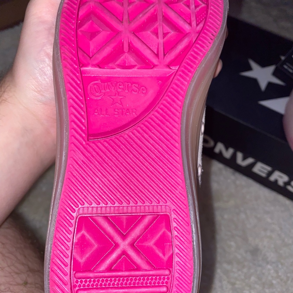 Converse Blush Pink High-Top Sneakers - Picture 2 of 2
